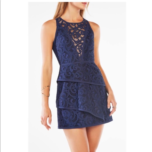 BCBG Hannah scroll lace dress - Picture 4 of 8